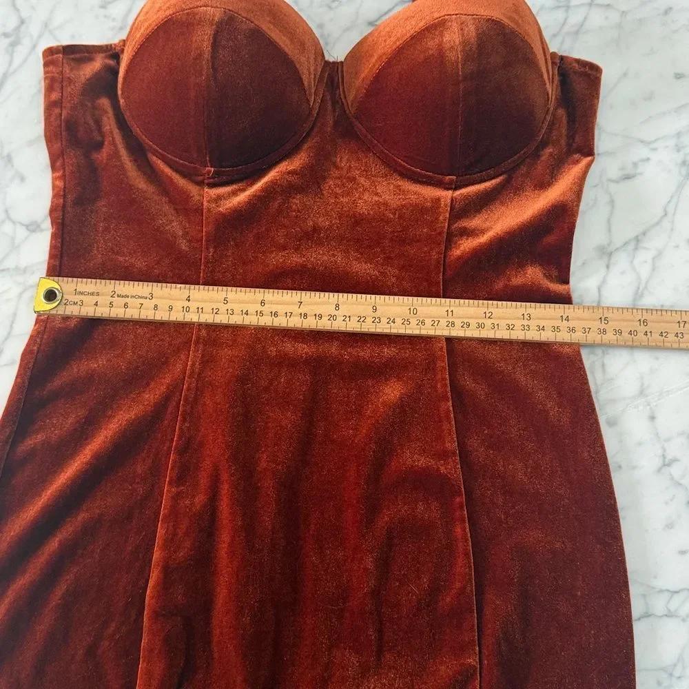 Entry Corset Velvet Sexy Mini Dress Size Large